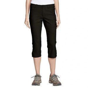 NWT Eddie Bauer Women's Rainier Capri Pants in bLack